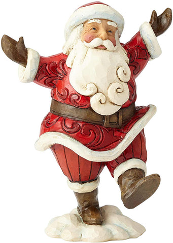 Enesco Jim Shore Heartwood Creek Pint Sized Walking Santa