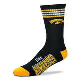 COLLEGE 4 STRIPE DEUCE CREW SOCK