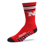 COLLEGE 4 STRIPE DEUCE CREW SOCK