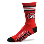 COLLEGE 4 STRIPE DEUCE CREW SOCK