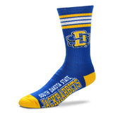 COLLEGE 4 STRIPE DEUCE CREW SOCK