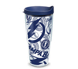 Tervis NHL All Over Tumbler with Wrap and Lid 24oz, Clear