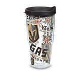 Tervis NHL All Over Tumbler with Wrap and Lid 24oz, Clear