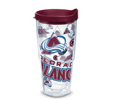 Tervis NHL All Over Tumbler with Wrap and Lid 24oz, Clear