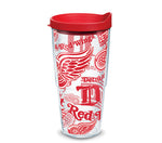 Tervis NHL All Over Tumbler with Wrap and Lid 24oz, Clear